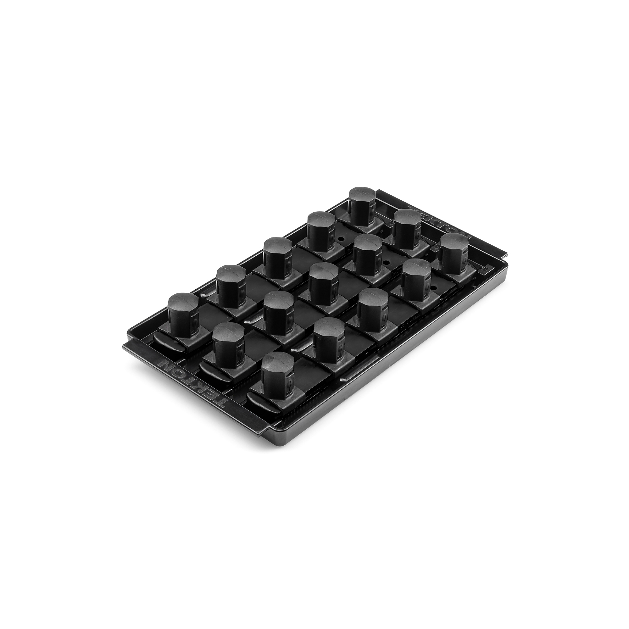 TEKTON 3/4 Inch Drive 3-Rail Socket Organizer Set, Black (15-Tool) | OST35215